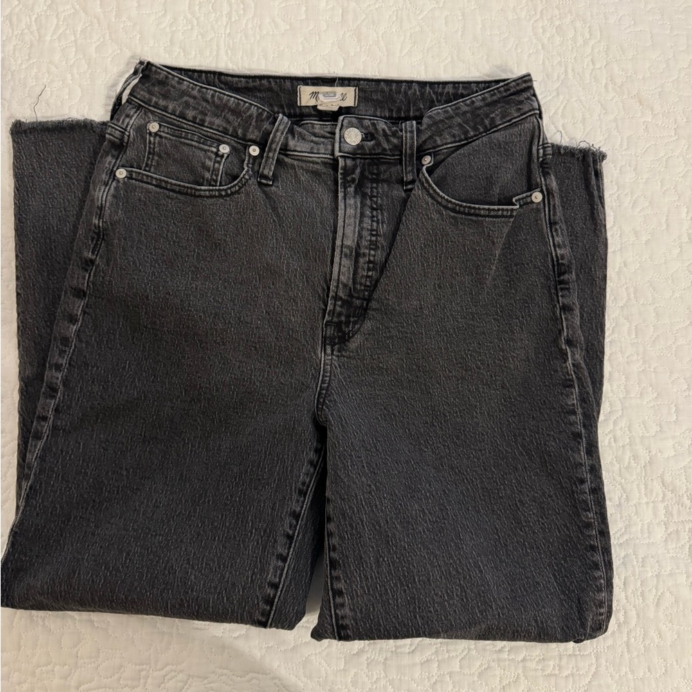 Madewell Washed Black Denim Jeans